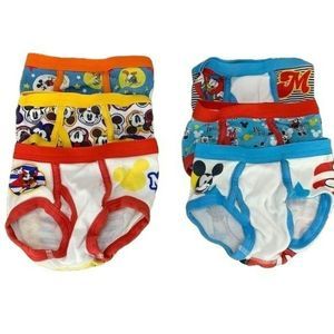 Disney Mickey Mouse Boys Character 2T-3T Underwear NEW Briefs 6 Pairs‎